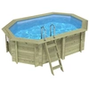 Image de Piscine En Bois Nemo 4.3 X 3 - H.1.18 M, Bleu Pâle, Fixations À Sceller - Altanka