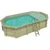 Image de Piscine En Bois Nemo 7.3 X 3.97 - H.1.45 M Avec Plage, Sable, Fixations À Sceller - Altanka