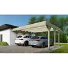 Image de Carport, Abri De Voiture 6.06x5.03 M - 30 M2 - Couverture Pvc - Altanka
