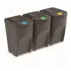 Image de Lot de poubelles de tri sortibox 3x35l, gris
