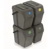 Image de Lot De Poubelles De Séparation Sortibox 4x25l Gris Iswb25s4