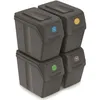 Image de Conteneurs Mixtes Tri sélectif avec 4x20L compartiments gris