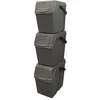 Image de Conteneurs Mixtes Tri sélectif avec 3x25L compartiments gris