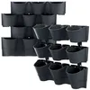 Image de Jardinière - PROSPERPLAST - Cascade - Plastique - Anthracite - 67x177x57 cm