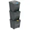 Image de Lot De Poubelles De Tri Sortibox 3x25l Gris