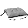 Image de Coussin De Jardin 42x42 Cm Pour Chaise, Imperméable, Gris