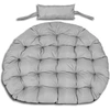 Image de Coussin De Jardin 120 Cm Pour Fauteuil Suspendu Nid De Cigogne Imperméable Gris