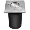 Image de Support de spot sol extérieur carré - Gris - Acier inoxydable et verre trempé - 35W - IP67