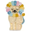 Image de Lampe à poser LED - Little Lights - Lion - Bois de pin naturel - Rainbow - 36cm