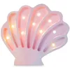 Image de Lampe veilleuse - LITTLE LIGHTS - Coquillage Sirènes roses - Bois massif FSC - LED chaude - Télécommande & minuterie