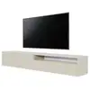 Image de Selsey veldio - meuble tv - 175 cm - suspendue avec niche - taupe (gris-beige)