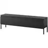 Image de Selsey bemmi - meuble tv - 150 cm - noir et pieds noirs