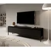 Image de Meuble TV - SELSEY - Bemmi - 175 cm - Noir - Pieds hauts acier