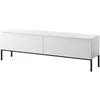 Image de Selsey - Meuble Tv Debout Bemmi - 150 Cm - Blanc Avec Pieds Noirs