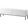 Image de Selsey bemmi - meuble tv - 150 cm - blanc et pieds noirs