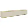 Image de Selsey mucalma - meuble tv - 175 cm - beige avec inserts dorés