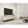 Image de Meuble TV - MUCALMA - 135 cm - beige avec inserts dorés