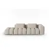 Image de Canapé modulable gauche lorella 3 places en tissu structurel le sable CXL_3SOL_193_F1_LORELLA2