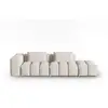 Image de Canapé modulable droit lorella 3 places en tissu structurel beige CXL_3SOR_193_F1_LORELLA1