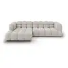 Image de Canapé d'angle gauche modulable sky 4 places en velours beige clair COS_LC_M_184_F1_SKY2
