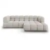 Image de Canapé d'angle droit modulable sky 3 places en velours beige clair COS_RC_S_184_F1_SKY2