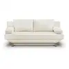 Image de Banquette convertible 3 places teijo - tissu bouclette beige - coffre de rangement - 187 x 91x 82 cm TEIJOANT01BEBO