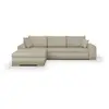 Image de Canapé d'angle convertible réversible + coffre de rangement - tissu beige - l 289 x p 94188 x h 88 cm - indian INDIANMAL05BEBO