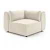 Image de Bobochic angle pour canapé modulable jeanne tissu velours beige réversible JEANNE