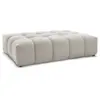 Image de Bobochic pouf everest tissu texturé beige EVEREST
