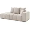 Image de Bobochic canapé droit fixe mont-blanc tissu chiné beige accoudoir droit MONT-BLANC