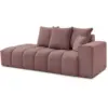 Image de Bobochic canapé droit fixe mont-blanc tissu chiné rose accoudoir droit MONT-BLANC
