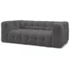 Image de Bobochic canapé droit fixe 3 places cloud gris foncé CLOUD