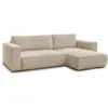 Image de Bobochic canapé d'angle réversible convertible coffre chelsea gros côtelé doux taupe réversible CHELSEA