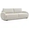Image de Bobochic canapé droit convertible coffre monica blanc MONICA