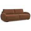 Image de Bobochic canapé droit convertible coffre monica rouge MONICA