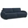 Image de Bobochic canapé droit convertible coffre monica bleu foncé MONICA