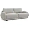 Image de Bobochic canapé droit convertible coffre monica gris clair MONICA