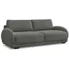 Image de Bobochic canapé droit convertible coffre monica gris foncé MONICA