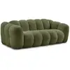 Image de Bobochic canapé droit fixe 3 places hippolyte vert HIPPOLYTE