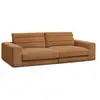 Image de Bobochic canapé droit fixe 3 places sierra tissu texturé orange SIERRA