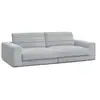 Image de Bobochic canapé droit fixe 3 places sierra tissu texturé gris clair SIERRA