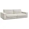 Image de Bobochic canapé droit fixe 3 places sierra velours beige SIERRA