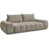 Image de Bobochic canapé droit convertible coffre everest tissu chiné taupe EVEREST
