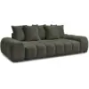 Image de Bobochic canapé droit convertible coffre everest tissu chiné vert EVEREST