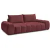 Image de Bobochic canapé droit fixe 3 places everest tissu chiné rouge EVEREST