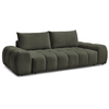 Image de Bobochic canapé droit fixe 3 places everest tissu chiné vert EVEREST