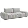 Image de Bobochic canapé droit fixe 3 places everest tissu chiné gris clair EVEREST