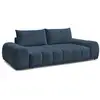 Image de Bobochic canapé droit fixe 3 places everest tissu chiné bleu foncé EVEREST