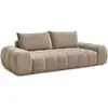 Image de Bobochic canapé droit fixe 3 places everest tissu texturé taupe EVEREST