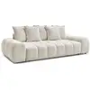 Image de Bobochic canapé droit fixe 3 places everest tissu chiné blanc EVEREST